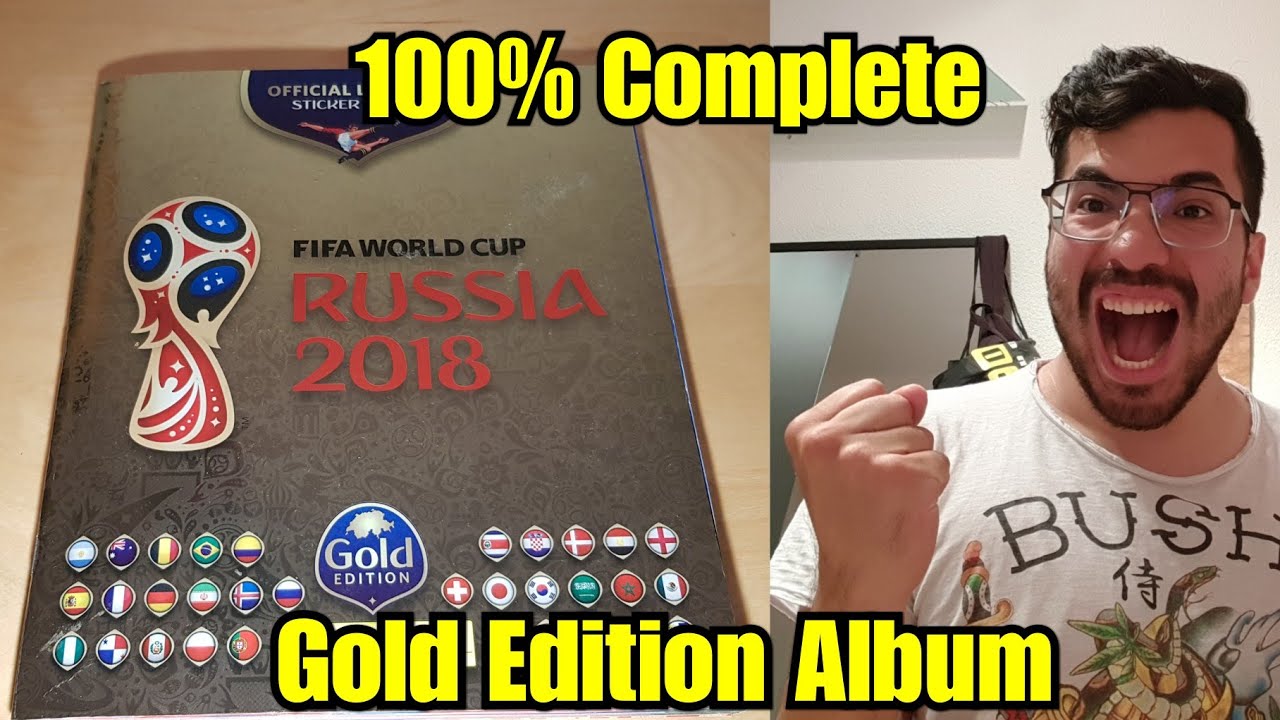 100% COMPLETE PANINI GOLD EDITION ALBUM | Stickers Russia 2018 Collection