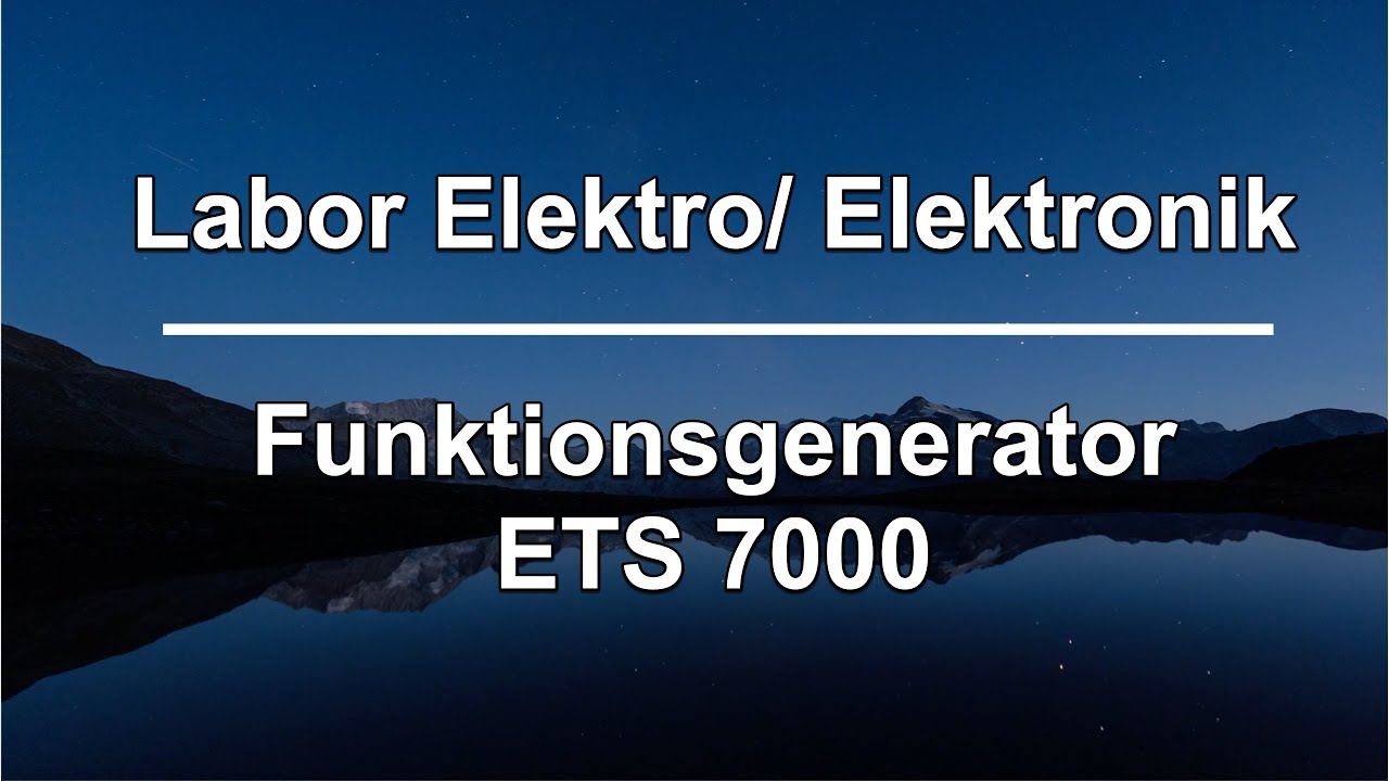 Funktionsgenerator Labor - ETS7000 Digital-Analog Training System