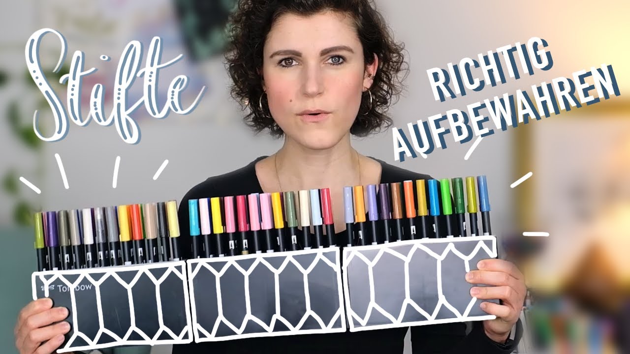Aufbewahrung STIFTE | Ideen für die Aufbewahrung deiner Brush Pens