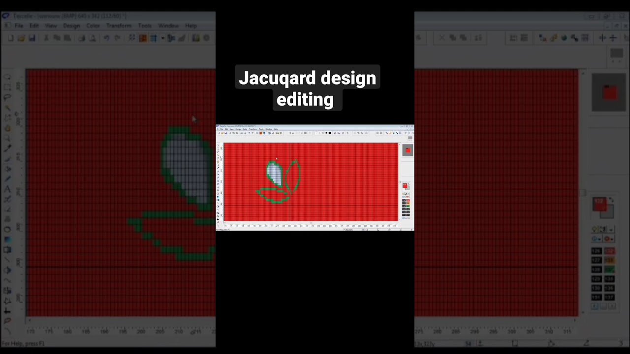 || Jacuqard design editing || #shots #textile #weaving #jacuward design editing  #shots #textile