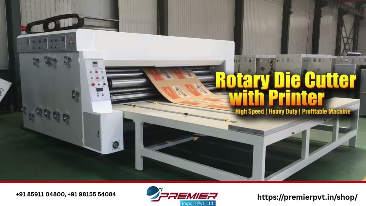 Printing Machine with Rotary Die | High Speed Printing & Die Cutting Machine | Premier Company