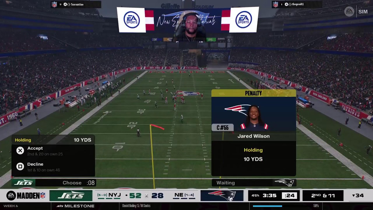 Madden27 Connected Franchise! Jets @ Patriots #JetUp 🛫 (I do not own the rights to this music)