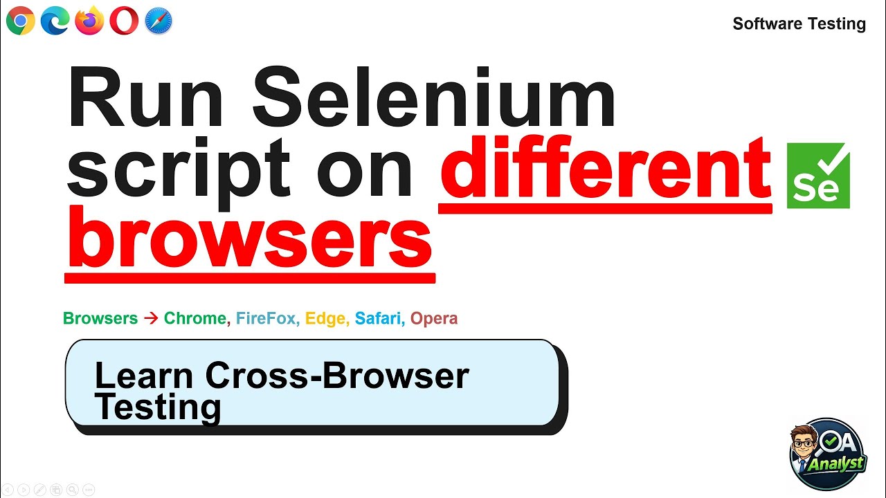 Selenium Interview Question: Run Same Script on Multiple Browsers 😱