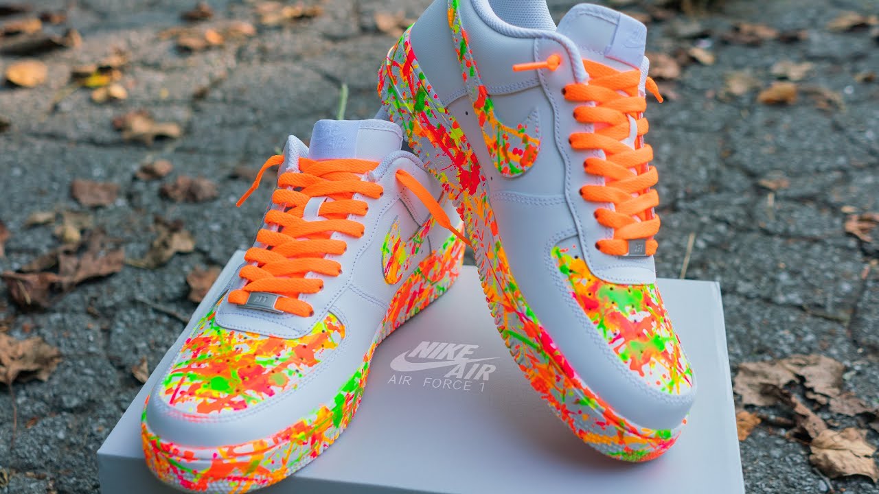 КАК ЗАБРЫЗГНУТЬ КРОССОВКИ | ИНДИВИДУАЛЬНЫЙ МАТЕРИАЛ ДЛЯ КРОССОВОК NIKE Air Force 1 | СУПЕРПРОСТОЙ...