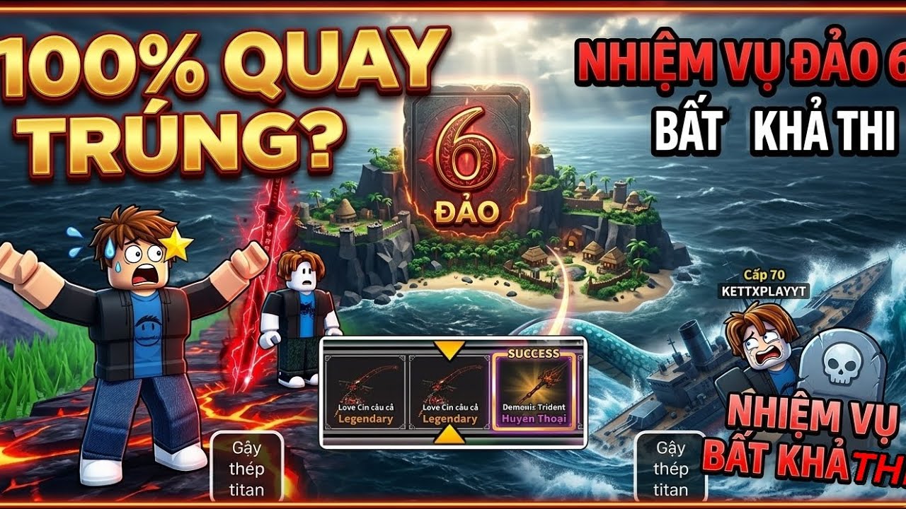 tôi mở khoá được chiếc cần câu huyền thoại free /Đừng đến đảo 6 nếu chưa sỡ hữu chiếc cần câu này ! 