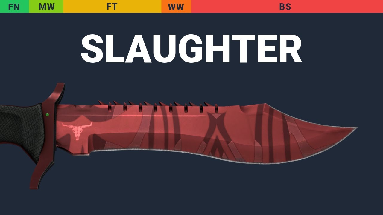 Bowie Knife Slaughter - Skin Float And Wear Preview