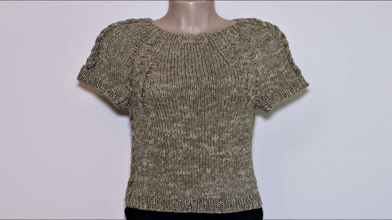 Blusa topdown em tricô