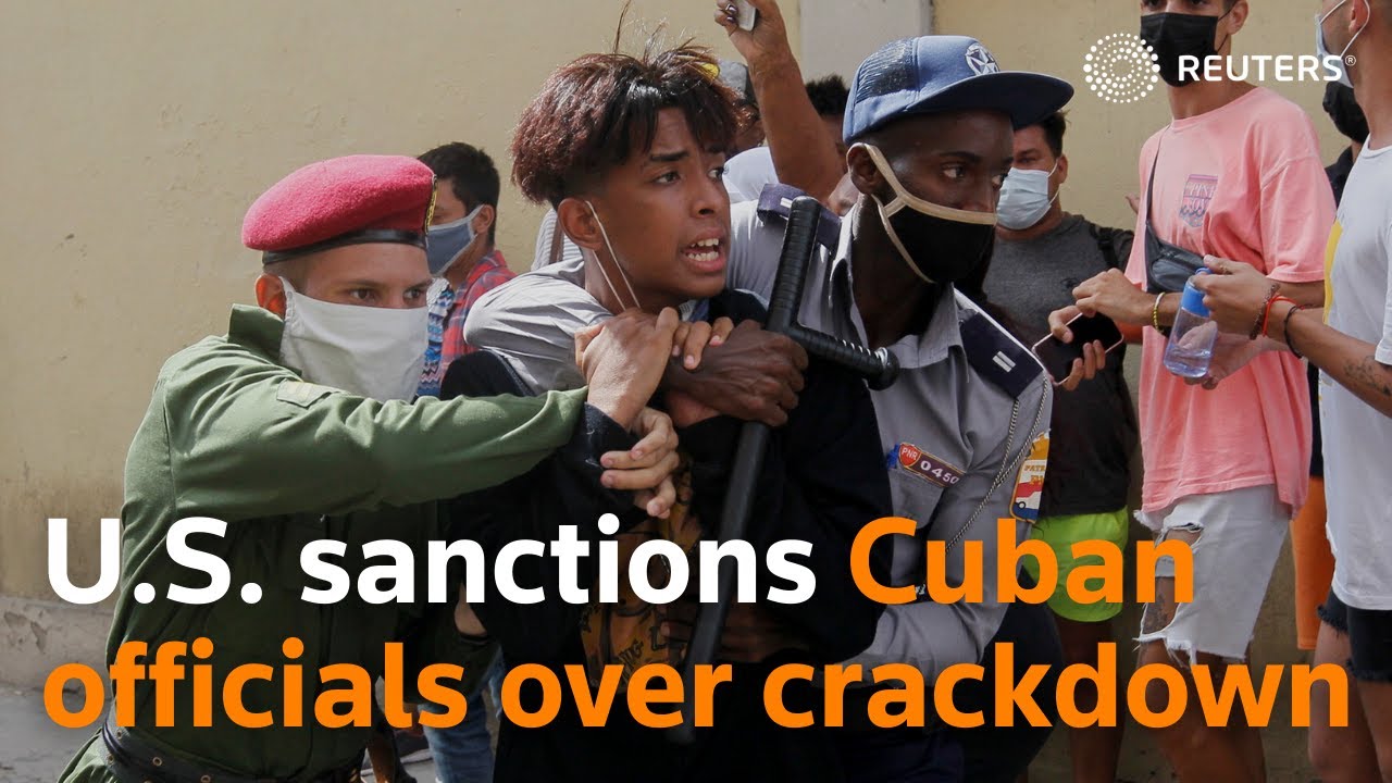 U.S. sanctions Cuban officials over protest crackdown
