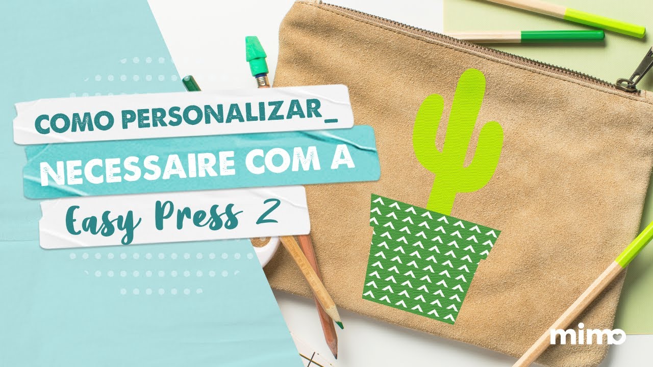Como Personalizar Necessaire com a Prensa Térmica Cricut Easy Press 2?