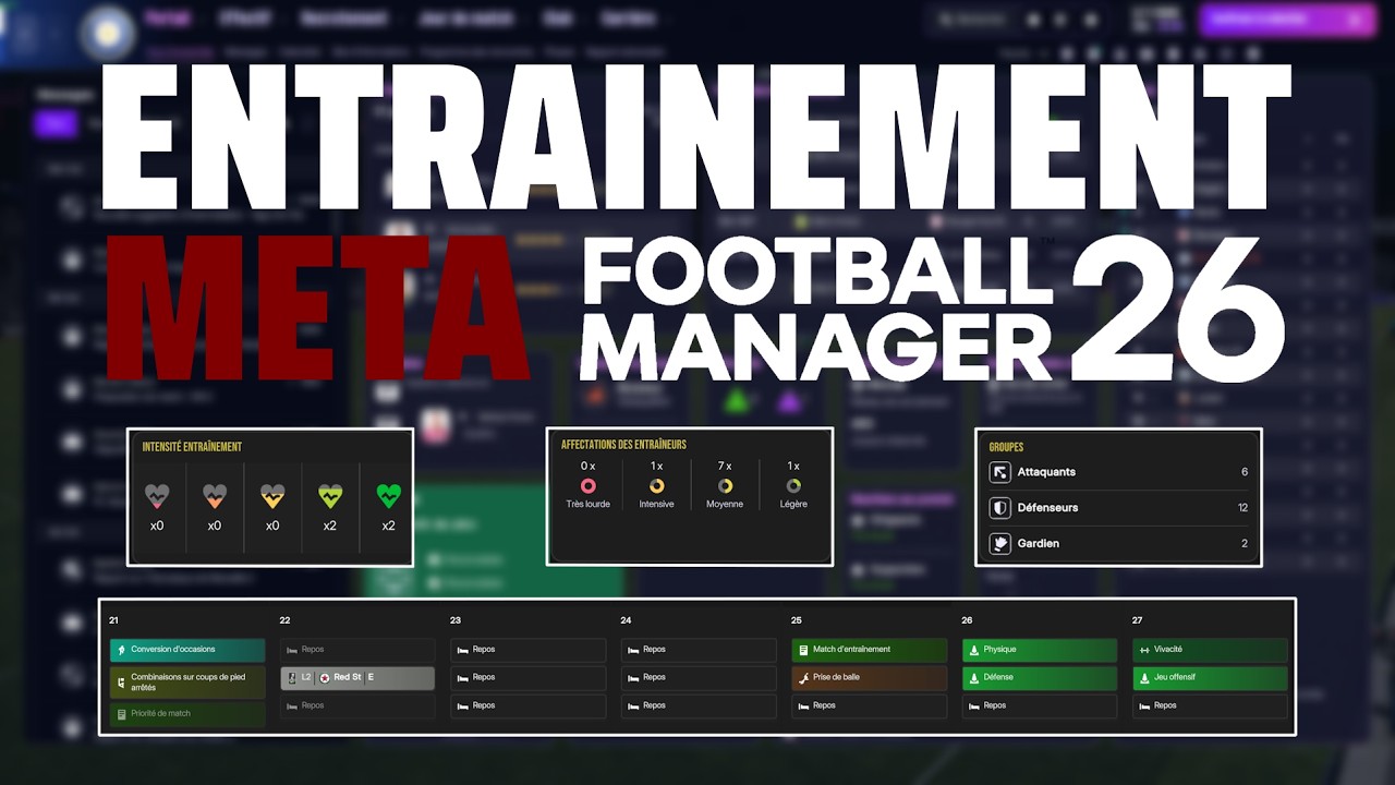 FM 26 TUTO | ENTRAINEMENT META PRO/SEMI PRO et INDIVIDUEL.