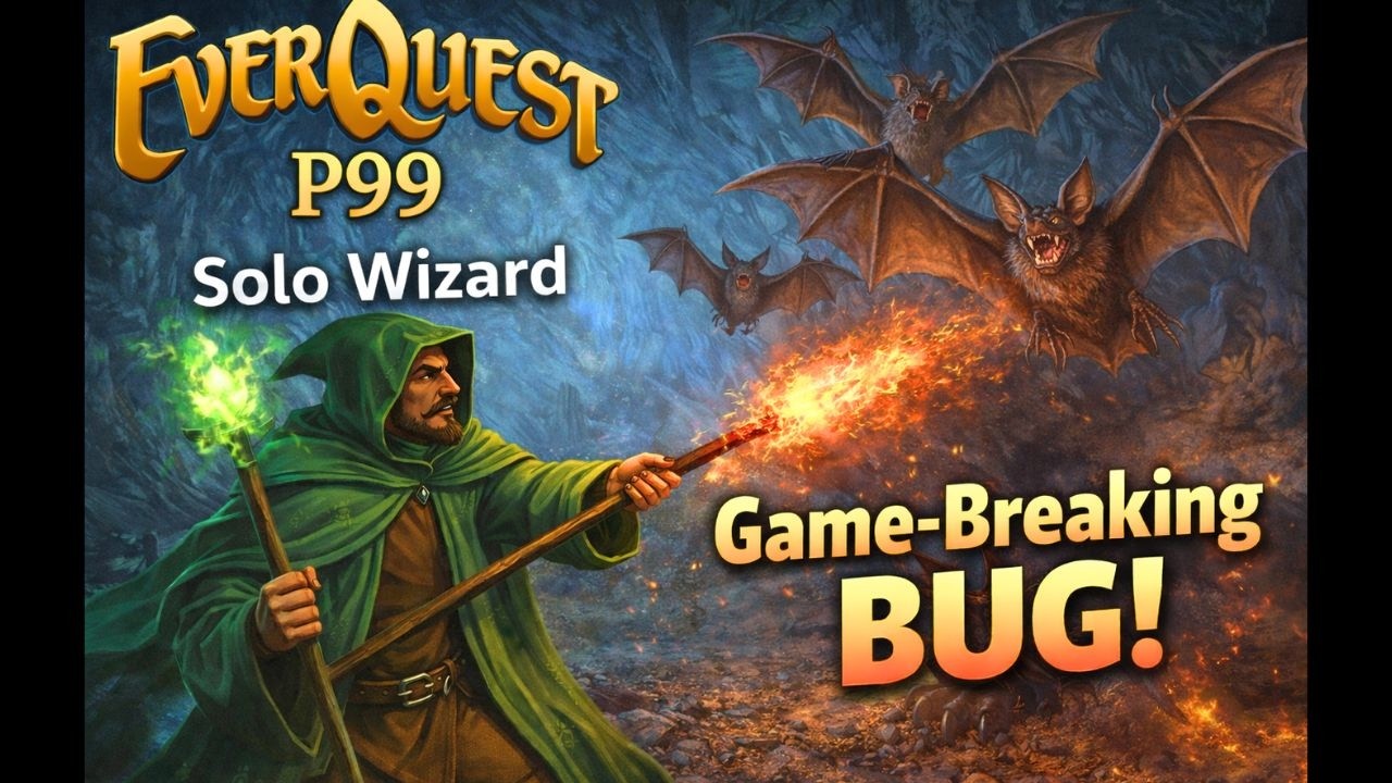 EverQuest P99 This BUG Almost Ended My Sesh....SOLO Wizard SAFE high ZEM exp Lvl 17-23 Warrens Bats
