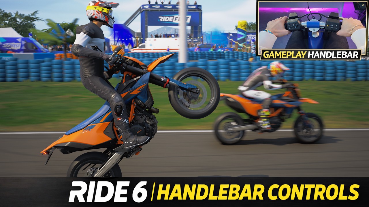 KTM 690 SMC R 2026 SUPERMOTO Gameplay| RIDE 6 + Thrustmaster Freestyler Bike
