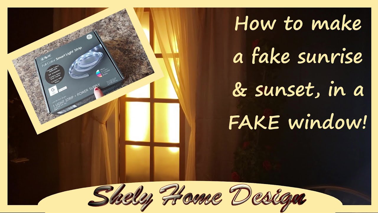 FAKE WINDOW: How to fake sunlight! LED STRIP C by GE?