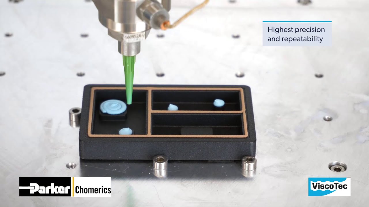 Dispensing of THERM-A-GAP GEL 37 Thermal Interface Material | Parker Chomerics