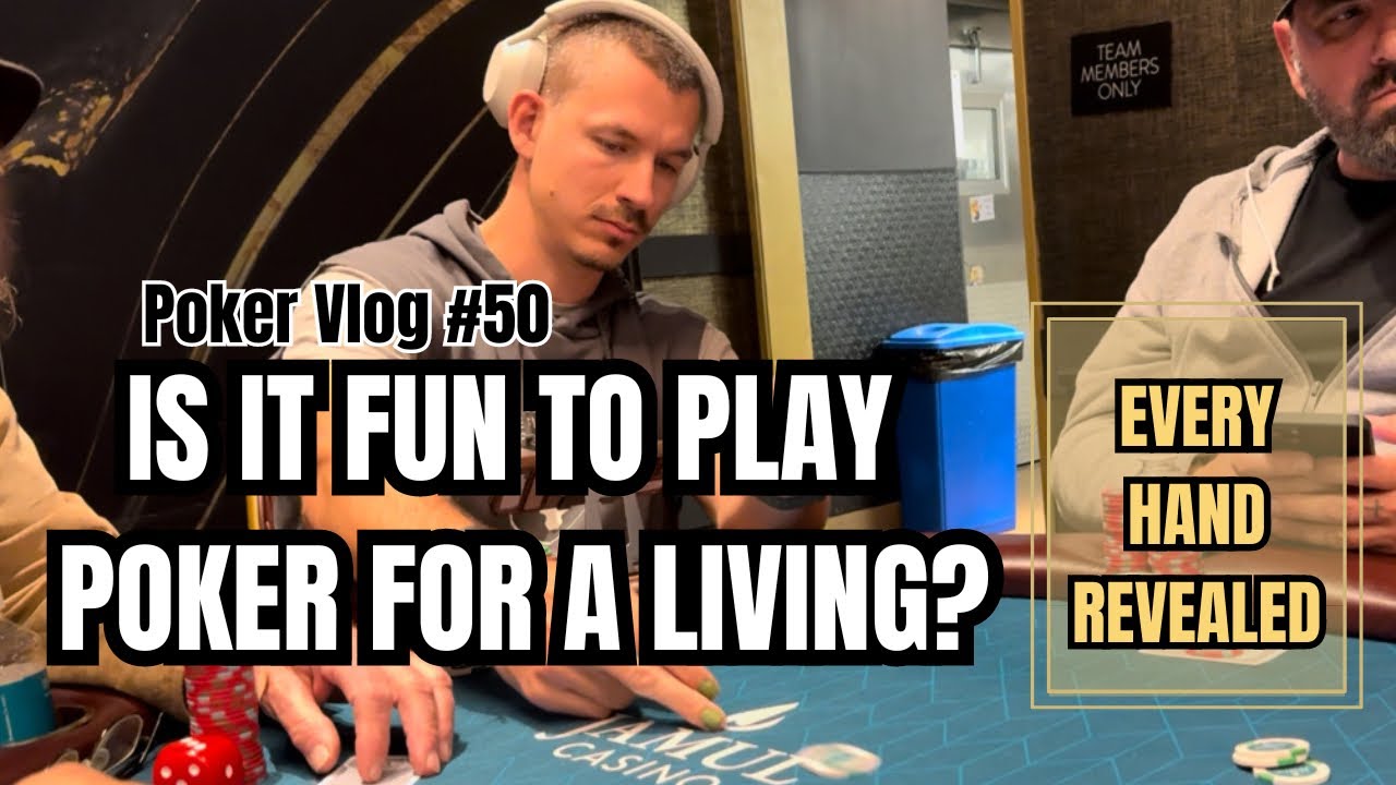 Inside the DAILY GRIND of PLAYING POKER FOR A LIVING // poker Vlog #50