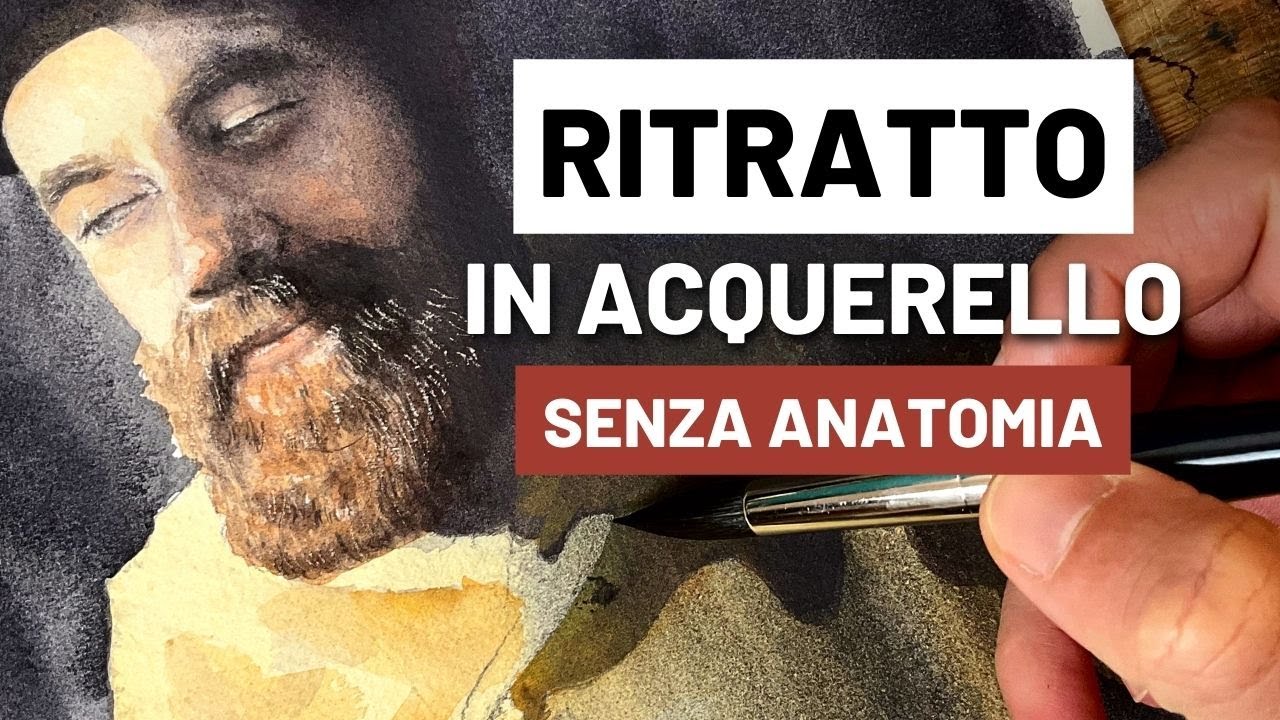Come realizzare un ritratto in acquerello senza conoscere l'anatomia (parte 1)
