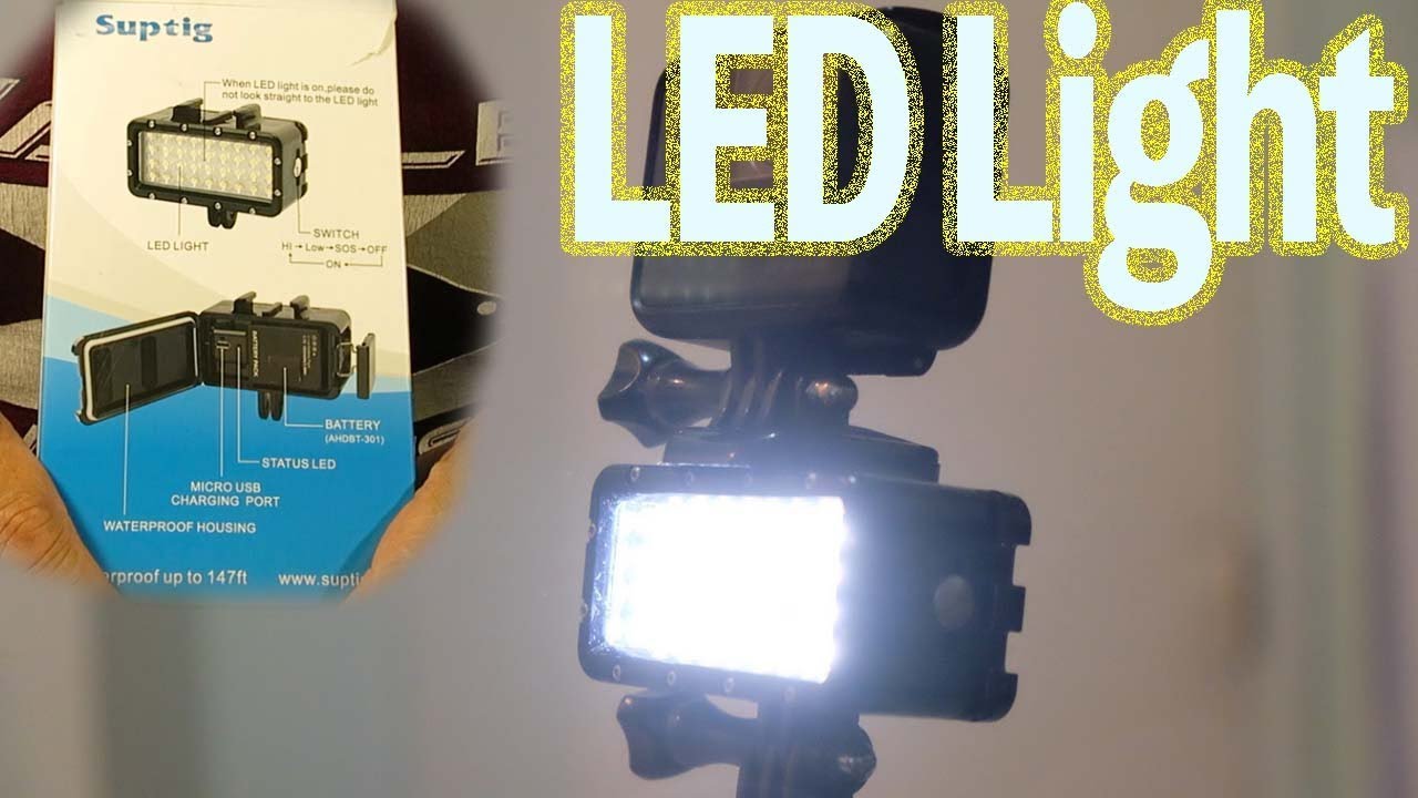 LED Light for GoPro -Fishing & Filming in the darkness-