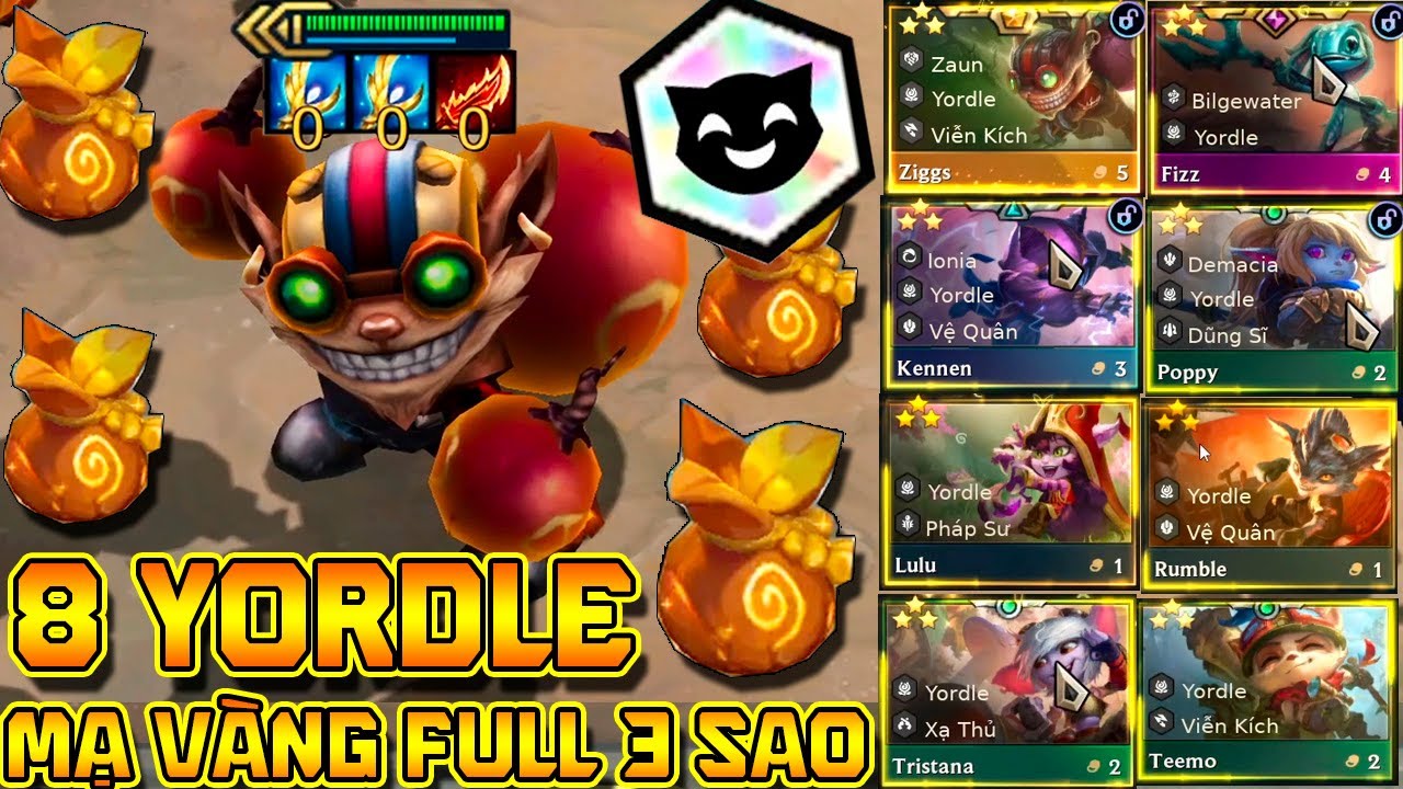 KỶ LỤC LỊCH SỬ MÙA 16: MẠ VÀNG 8 YORDLE FULL 3 SAO - ZIGGS 5 VÀNG 3 SAO NÉM 