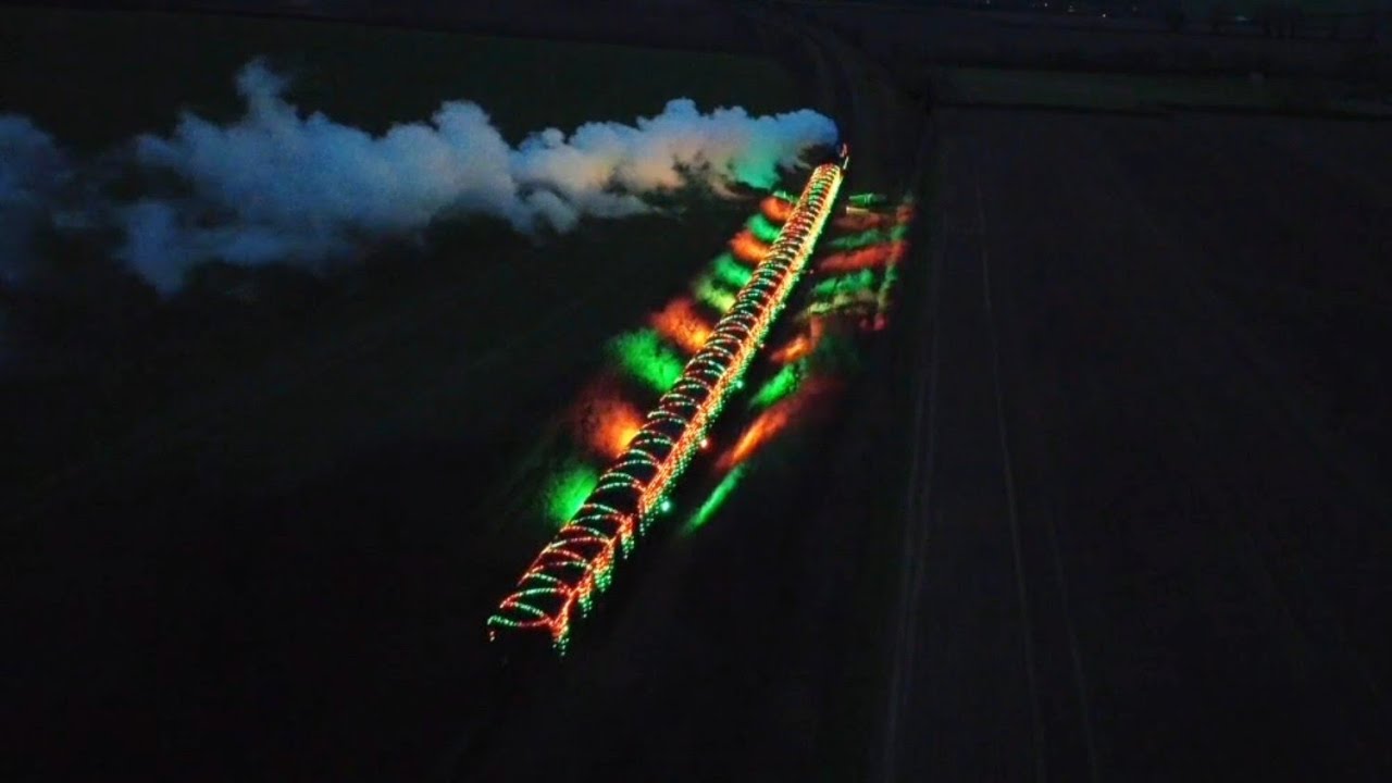 Steam train illumination on the Watercress Line