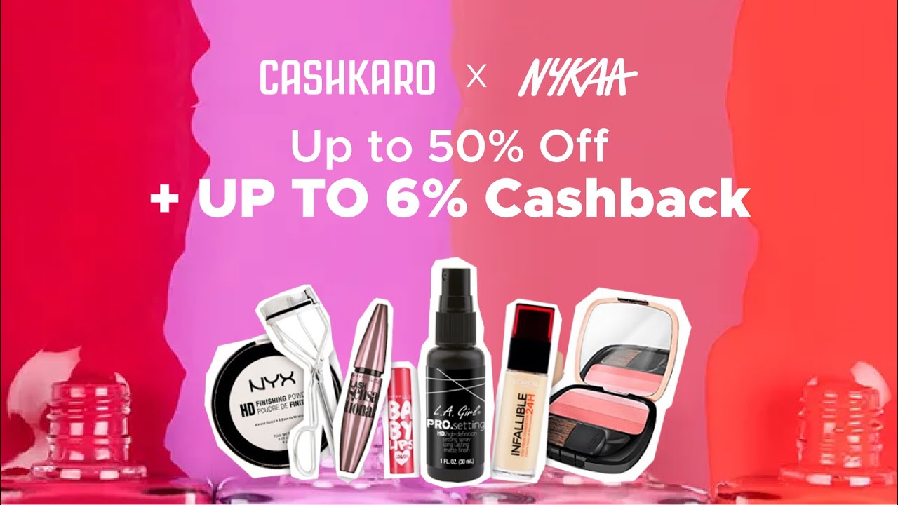 Nykaa Beauty | Up to 6% Cashback on all Beauty Products | #NewOnCashKaro