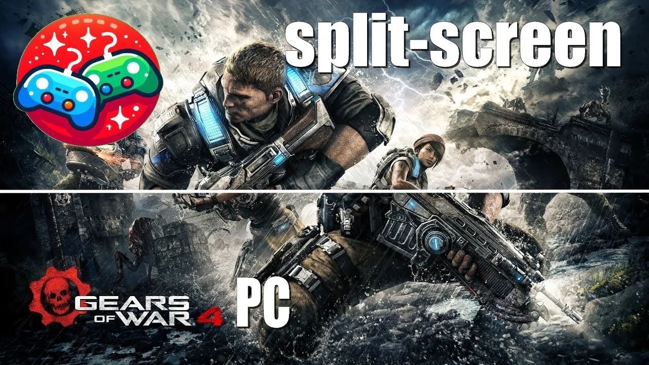 Split-screen in Gears of War 4 (multiplayer games)