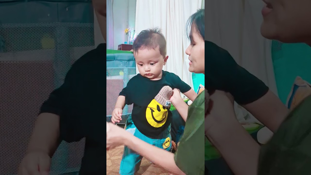 ဖေ့သားကို ယုန်လိုက်လို့ထွက်ပြေးနေတဲ့ အနေထား😁😁😁😁😁😁#cutebaby #happy 