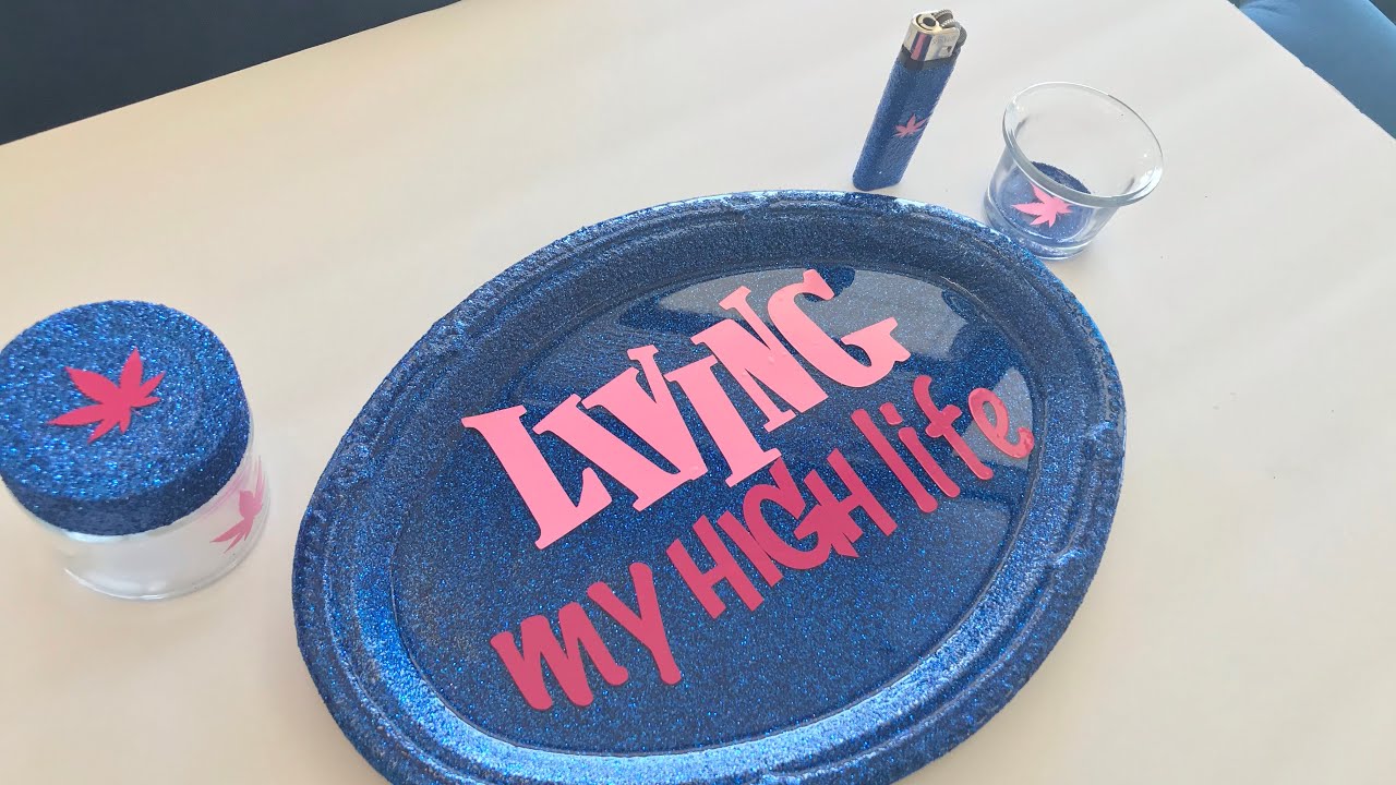 Glitter rolling tray tutorial w/ glitter items