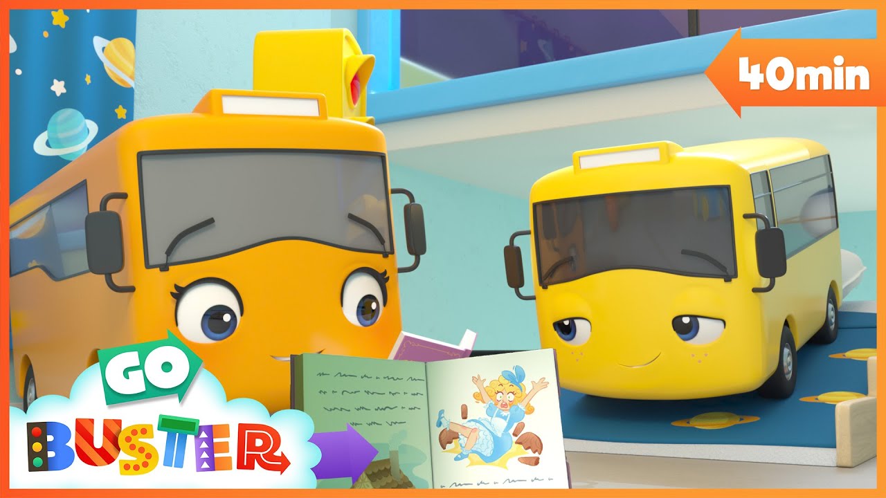 Buster's Story Time | Go Buster | Classic Vehicle, Truck and Car Cartoons for Kids