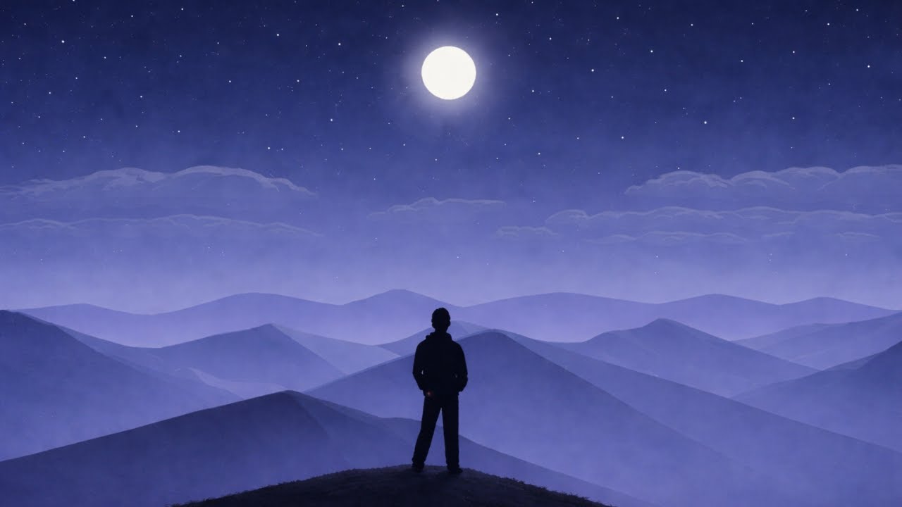 Moonlit Solitude 🌙 | 1 Hour Soft Lofi for Relax & Stress Relief