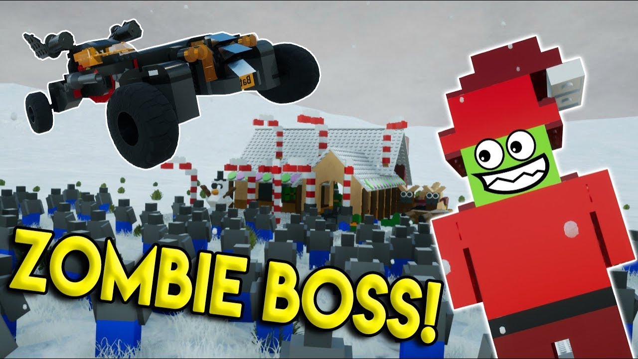 LEGO ZOMBIE CHRISTMAS RESCUE! - Brick Rigs Multiplayer Roleplay - Gameplay Challenge