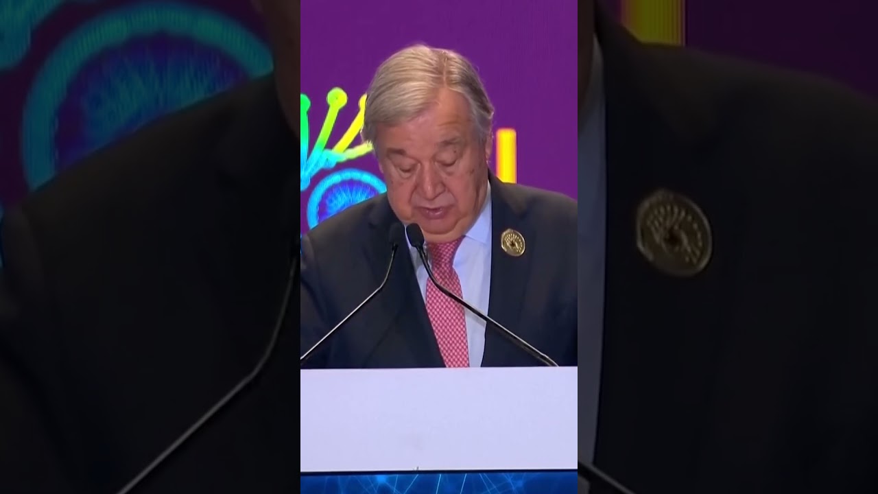 UN Chief Challenges Tech Tycoons: AI Future Cannot Be Left to Whims of Billionaires | DWS News| AI1C