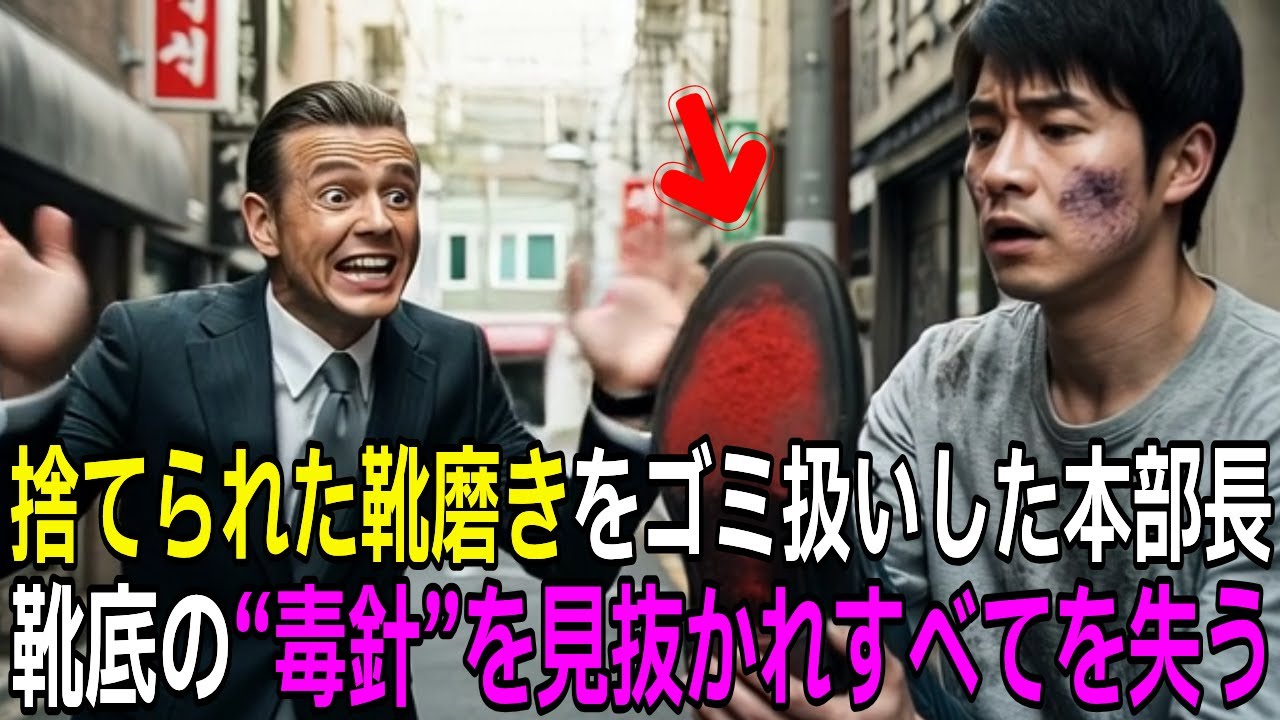 靴磨きの少年が手を止め、大企業の会長に「靴底に毒針が隠されていますね」と告げると…【感動する話】【朗読】