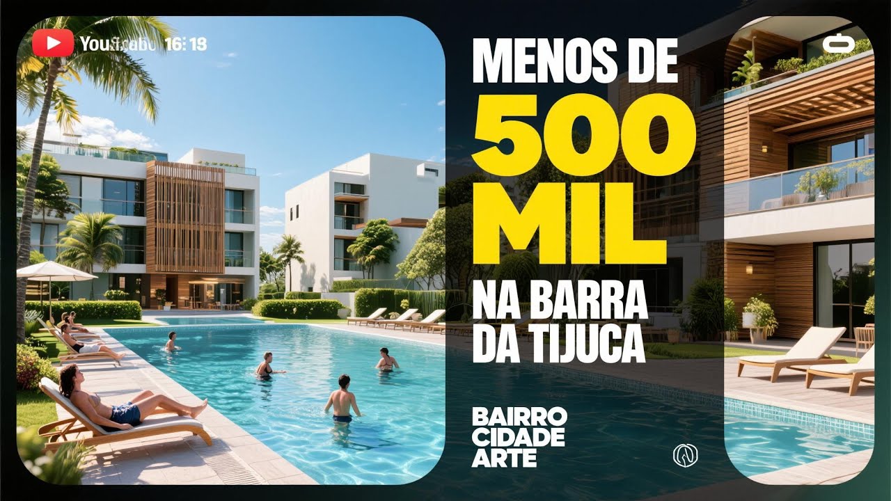 More na Barra da Tijuca por menos de 500 mil | Cidade Arte – o novo bairro planejado da Calper