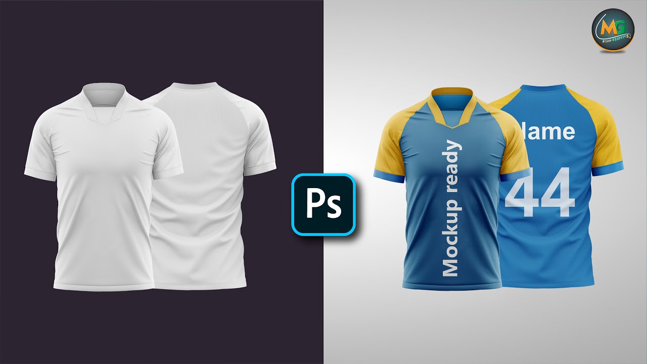 Jersey Mockup & Jersey Design | Front & Back Side | Photoshop Tutorial.