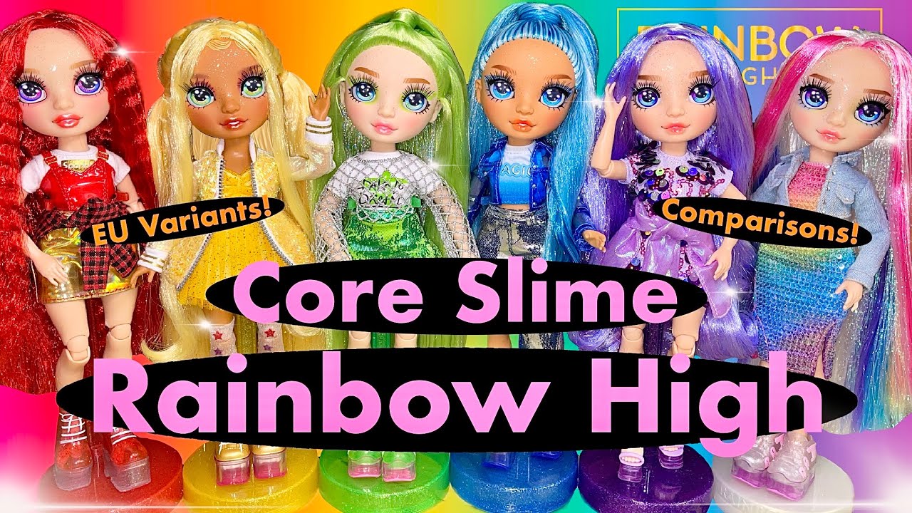 Rainbow High 2024 SLIME CORE Dolls Unboxing & Reviewing COMPLETE Collection + Comparisons!!🌈🔥🤔