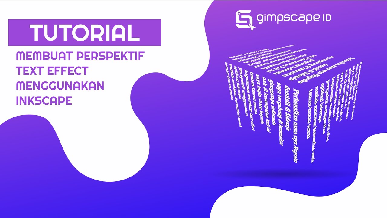 Tutorial - Membuat Perspektif Text Effect Menggunakan Inkscape