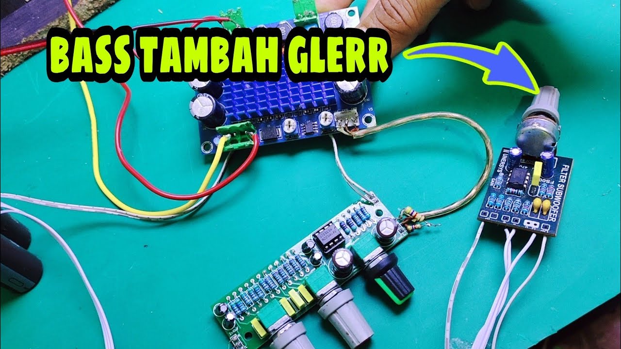 pasang FILTER SUBWOOFER di TPA3116