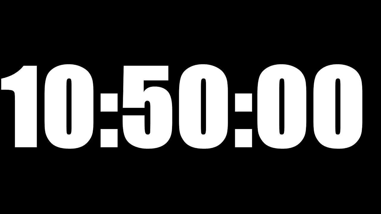 10 HOUR 50 MINUTE TIMER • 650 MINUTE COUNTDOWN TIMER ⏰ LOUD ALARM ⏰