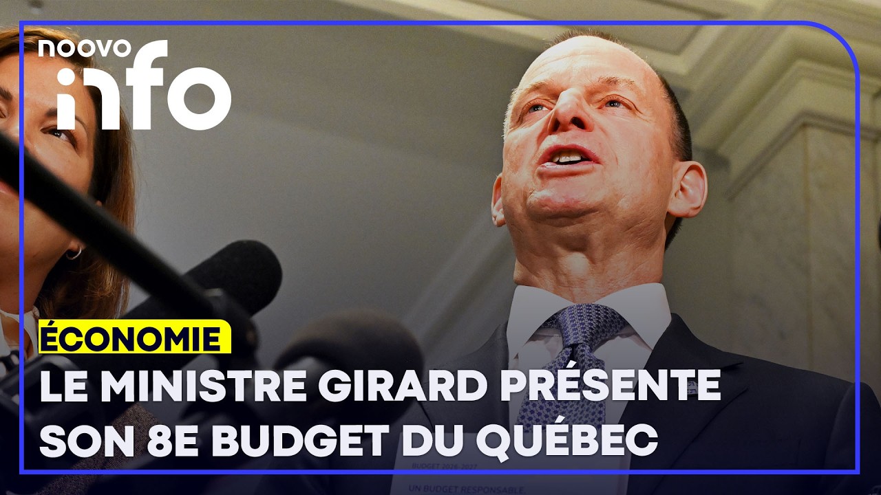 Le ministre Girard présente le budget du Québec (2026-2027)