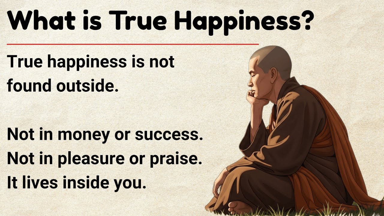 What Is True Happiness? | Simple Life Lessons | Motivational Video 🔥 | Graded Reader ✅