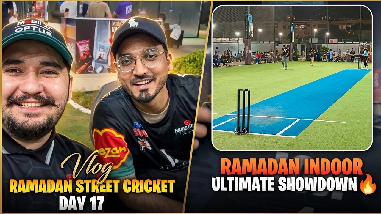 Ramadan Street Cricket Day 17 | Playing Sport On Indoor – Ultimate Showdown! 🔥🏏