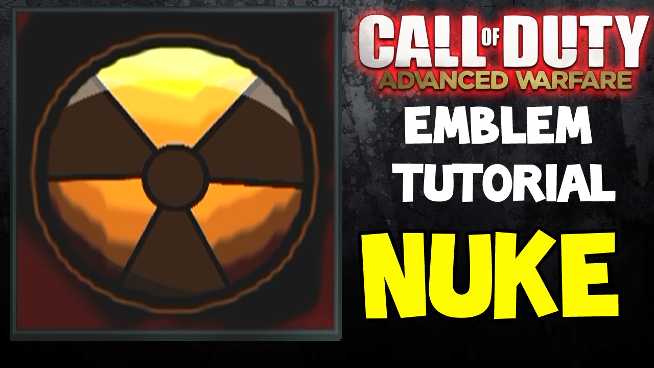 EASY EPIC NUKE EMBLEM - Advanced Warfare Emblem Tutorial
