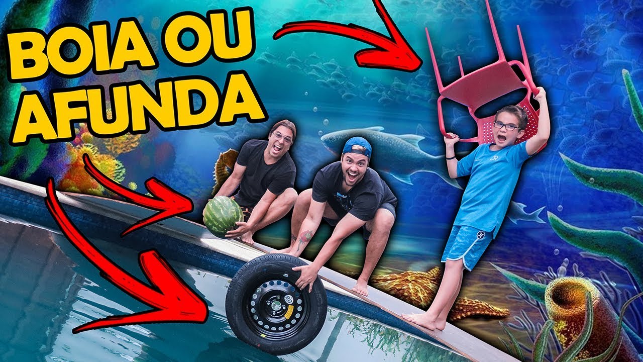 DESAFIO BOIA OU AFUNDA !! (PNEU DE CARRO E MELANCIA)