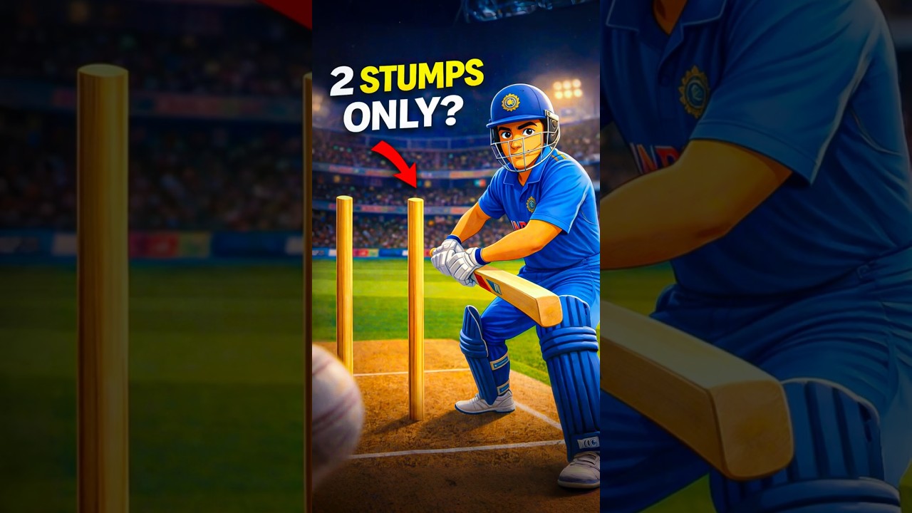 Cricket Had 2 stumps instead of 3! #shorts #cricket