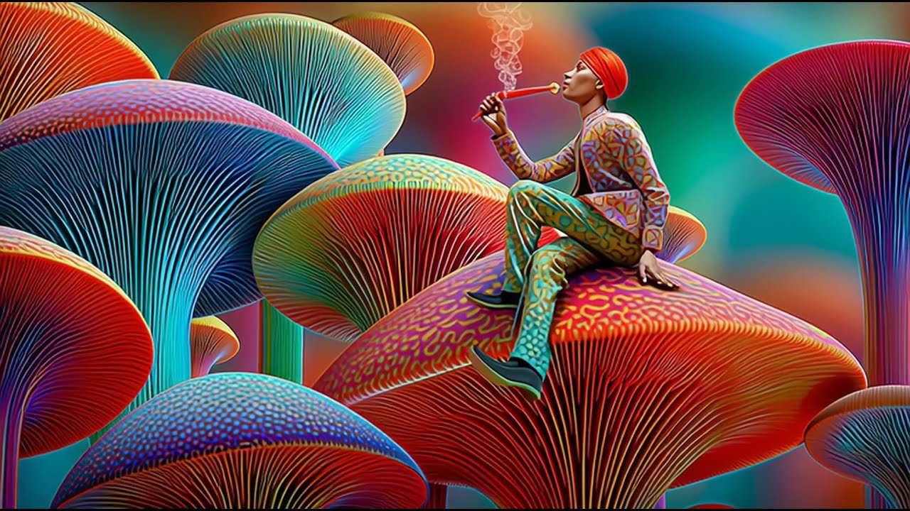 Inside the Mushroom Dream Magic - 4K Psychedelic Visuals