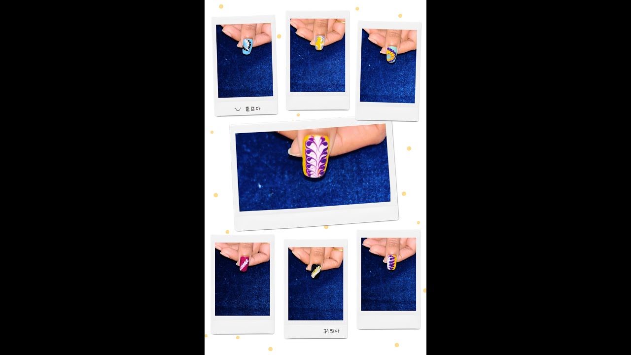 Easy and simple nail art design at home 💅🏻 without any tools 🔥 💯#trending #nailartheaven
