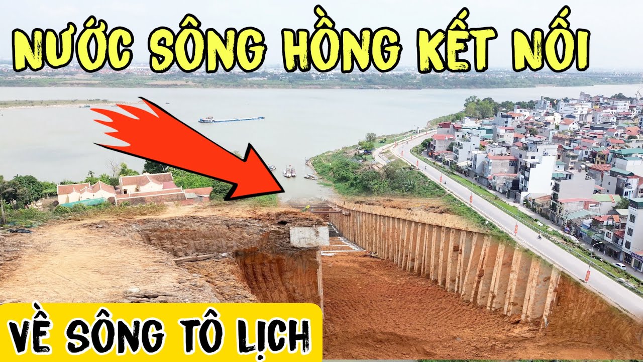 Sông Tô Lịch Được Hồi Sinh Trở Lại Sau Khi Kênh Thuỵ Phương Đưa Nước Sông Hồng Tự Chảy Vào