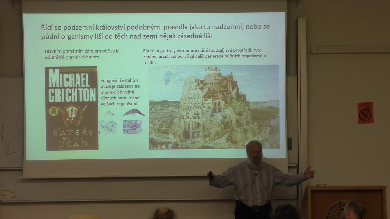 Biologické čtvrtky ve Viničné; J. Frouz: Neznámá země; přednáška