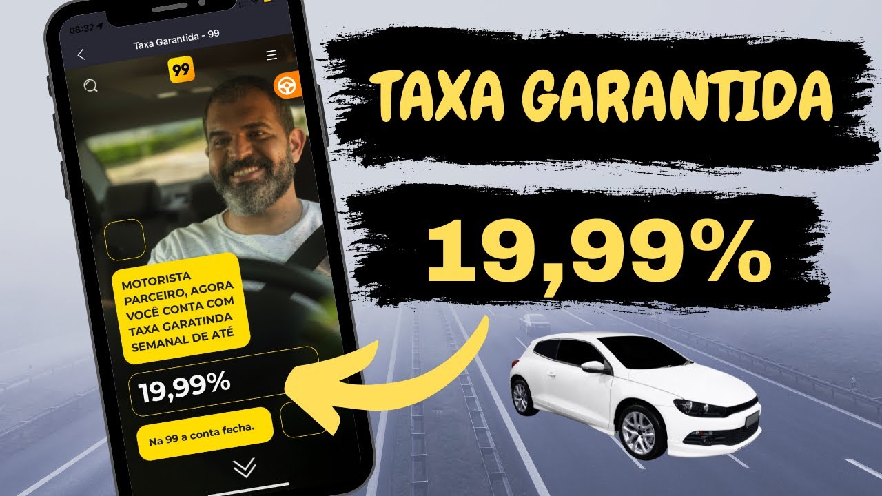 AGORA A 99 POP TEM TAXA GARANTIDA DE ATÉ 19,99% PARA OS MOTORISTAS