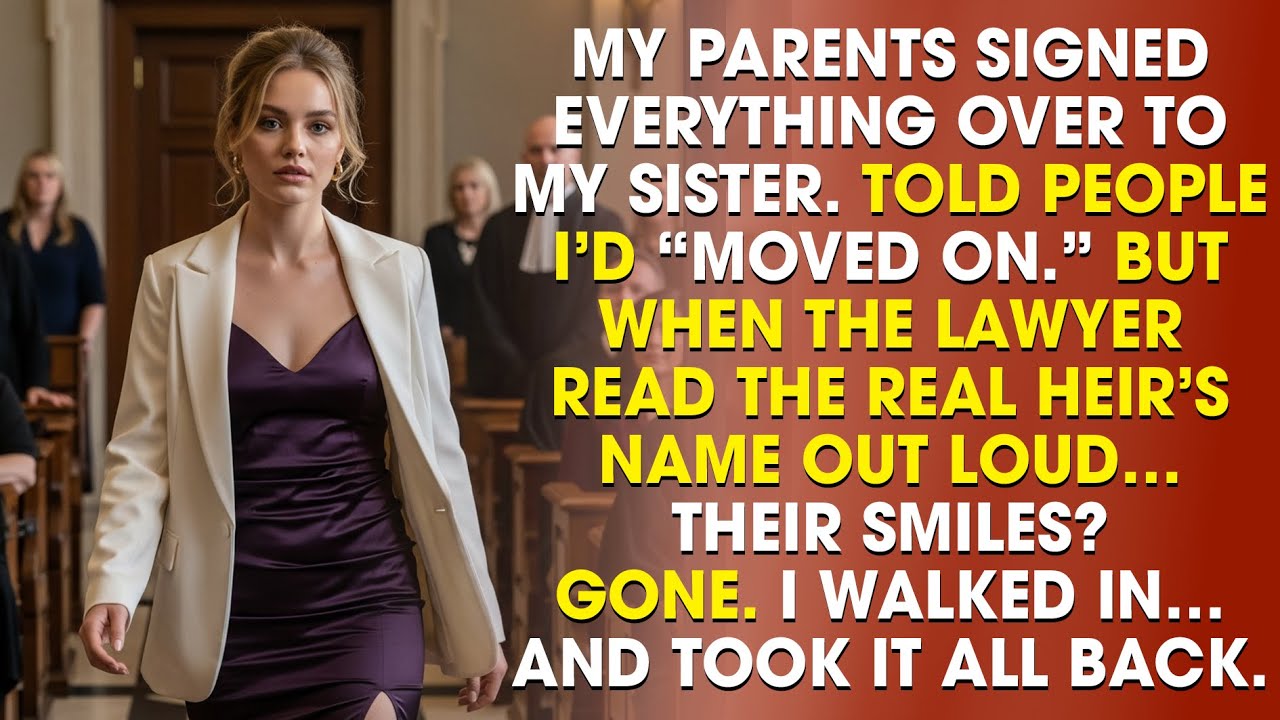 My Parents Signed Everything Over To My Sister—But The Lawyer Uncovered The Real Heir. I Walked In..